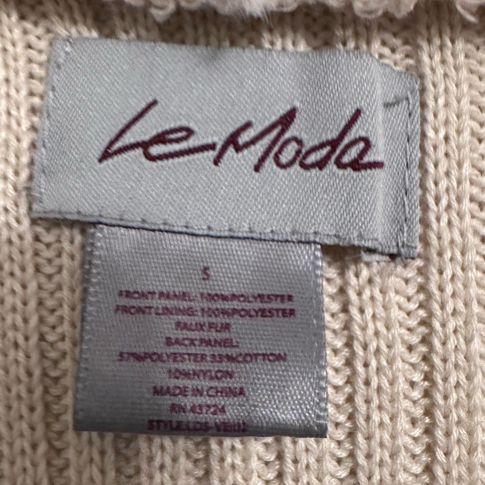 Moda Cream Knit Pullover - Picture 4 of 6